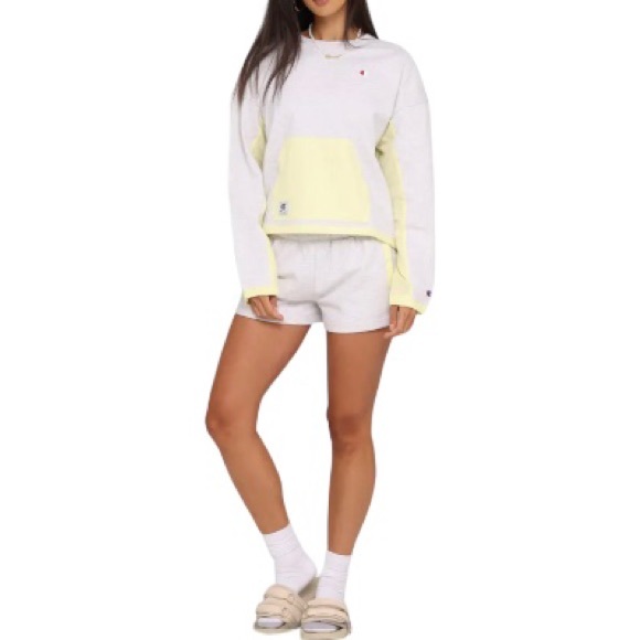 Champion women’s poplin mix media crew lemon size M - Picture 7 of 7